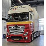 Osłona przeciwsłoneczna Mercedes Actros MP4/MP5 BigSpace/GigaSpace aluminium na 5 lamp nowego typu Fox Parts