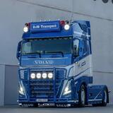 Osłona przeciwsłoneczna VOLVO FH4/FH5/AERO/FM5 aluminium wysokość 28,5 cm bez wycięć Fox Parts - prosta