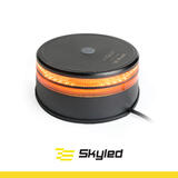Światło ostrzegawcze (kogut) SKYLED SK-LED Revolution 12-24V (3 śrubki, czarna obudowa, pomarańczowy LED, R65) wys: 69 mm I śr: 153 mm