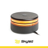 Światło ostrzegawcze (kogut) SKYLED SK-LED Revolution 12-24V (magnes, czarna obudowa, pomarańczowy LED, R65) wys: 81,5 mm I śr: 149 mm