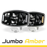Reflektor SKYLED Jumbo Amber White - biała obudowa (100W, białe i pomarańczowe światło pozycyjne) R7/R10/R112