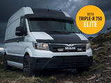 Zestaw dwóch lamp LED Lazer Triple-R 750 Elite w grill z zestawem montażowym MAN TGE 2017-