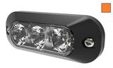 Lampa ostrzegawcza (stroboskop pomarańczowe światło LED) R10,R65, IP67 3 diody LED