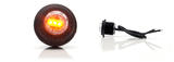 Światło pozycyjne (okrągłe) pomarańczowe 12/24V obrysowa boczna (3 x LED) W80