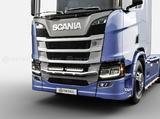 Rama w zderzak z wiązką elektryczną i mocowaniami na 4 odbiorniki oraz światłami obrysowymi LED do SCANIA NG