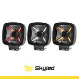 Lampa robocza SKYLED Astra 60F Gen2 9-30V, 60W, 6000 Lm, R10 (światło rozproszone) + światło pozycyjne białe/pomarańczowe/czerwone