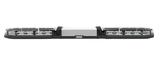 Belka ostrzegawcza 1000mm 24 LED 12/24V R65 pomarańczowe światło (przezroczyste klosze + biała sekcja centralna)