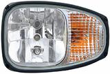 Reflektor lewy Combi 220 z żarówkami 12V (H3/H7/PY21W/T4W)