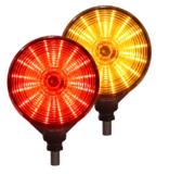 Lampa obrysowa LED ucho pod lusterko (Mysie Uszy)  pomarańczowo-czerwona