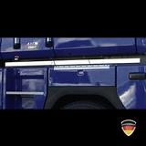 Listwy ozdobne ze stali nierdzewnej pod drzwi; Renault Magnum >11.2006