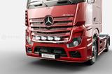 Rama w zderzak z wiązką i uchwytami na 4 odbiorniki ze zintegrowanymi światłami stroboskopowymi MB Actros 2011 MP4 MP5 kabina 2500