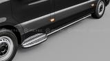 Progi boczne ze stopniami do MAN TGE/ VW CRAFTER (2017 ) rozstaw osi L2 3640 mm