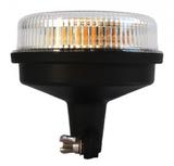 Światło ostrzegawcze LED (kogut) na trzpień, 12/24V miękki trzon, biały klosz, R65,ADR