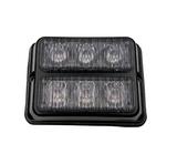 Lampa ostrzegawcza (stroboskop pomarańczowe światło LED) 2x3 LED 24V