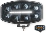 Reflektor SKYLED Jumbo Octan Black FULL LED z białym/pomarańczowym światłem pozycyjnym (80W, ECE R10, R112, ref.25) , nr kat. JE320.40B