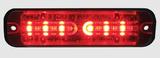 Lampa ostrzegawcza Mega Thin (stroboskop czerwone światło LED) 12/24V,R10, R65, IP67