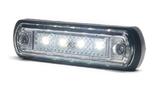 Lampa pozycyjna LED 12/24V obrysowa przednia (4 x biała dioda LED) W189, nr kat. 13.1340.2