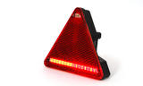 Tylna lampa zespolona (Trójkąt) Pozycja/Stop/Kierunkowskaz/Odblask/Oświetlenie tablicy rejestracyjnej (Lewa) 12/24V W68L