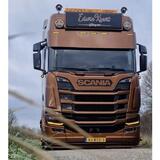 Osłona przeciwsłoneczna SCANIA S/R NG aluminium 45 cm wysokości na 5 lamp nowego typu Fox Parts - XL