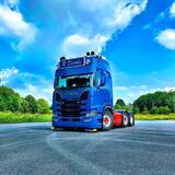 Osłona przeciwsłoneczna SCANIA S/R NG aluminium 39 cm wysokości na 2 lampy nowego typu Fox Parts - Extra Low