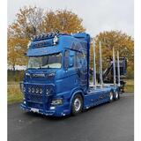 Osłona przeciwsłoneczna SCANIA S/R NG aluminium 40 cm wysokości na 9 lamp nowego typu Fox Parts łuk - Extra Low