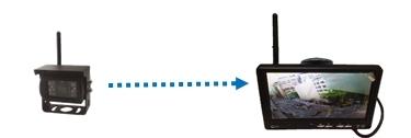 Bezprzewodowy cyfrowy zestaw wspomagania cofania z monitorem TOPCAM na demontowalnym uchwycie - zdjęcie 1