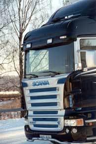 Osłona przeciwsłoneczna SCANIA 4/R -06/2013, kabina Topline, na 2 obrysy i 2 reflektory - zdjęcie 1