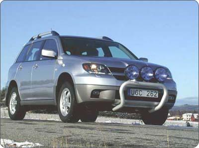 Osłona czołowa X-rack Mitsubishi Outlander -07; dla 3 lamp - zdjęcie 1