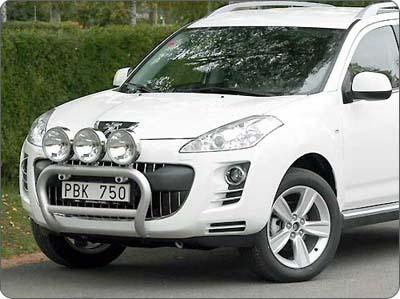 Osłona czołowa X-rack Peugeot 4007 08-; dla 3 lamp art.nr X900058 - zdjęcie 1