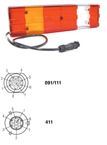 Tylna lampa zespolona Actros -> 96 / Axor (prawa), nr kat. 2VP 007 500-421 - zdjęcie 1