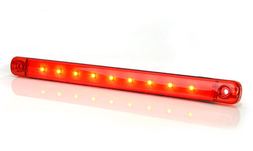 Światło pozycyjne czerwone (238 mm) 12/24V obrysowa tylna (9 x LED) W97.4 , nr kat. 13.718.2 - zdjęcie 1