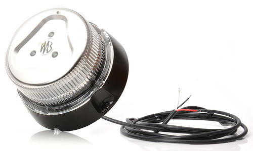Światło ostrzegawcze LED na 3 śrubki, 10-32V bezbarwny klosz 99 mm wysokości W112 - zdjęcie 1