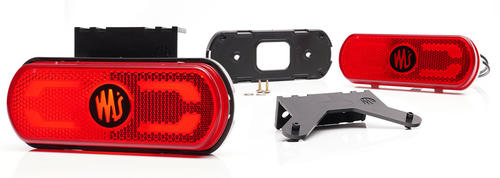 Lampa obrysowa LED z projektorem czerwone światło 12-24V W240 - zdjęcie 1