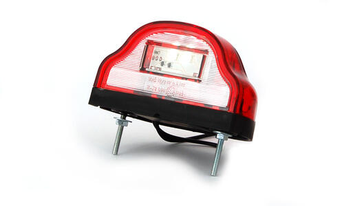Tylna lampa zespolona Pozycja/Oświetlenie tablicy rejestracyjnej LED 12/24V W72 - zdjęcie 1