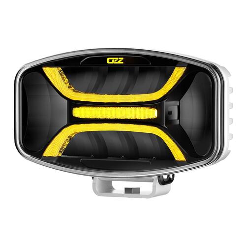 Reflektor dalekosiężny prostokątny OZZ OVAL XO1 P WHITE 10-32V, 8160 lm, biała/pomarańczowa pozycja, światło ostrzegawcze - zdjęcie 1