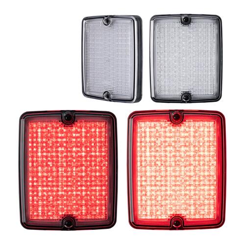 Lampa tylna prostokątna LEDSON Breeze X2 Retro - Pozycja/Stop (Przezroczysty klosz) - zdjęcie 1