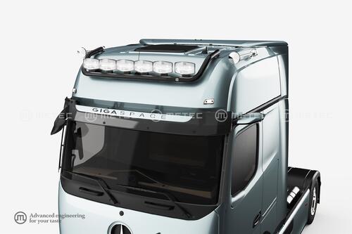 Rama dachowa do MB Actros GIGA SPACE z wiązką elektryczną i mocowaniami na 6 odbiorników czarna - zdjęcie 1