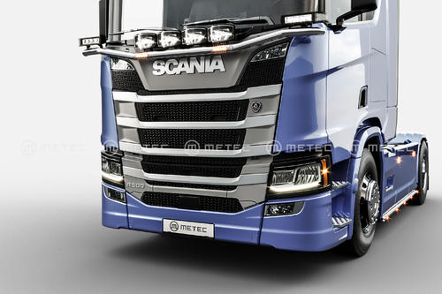 Rama na podszybie z wiązką i uchwytami na 6 odbiorników ze zintegrowanymi światłami stroboskopowymi do Scania NG 2016 - - zdjęcie 1