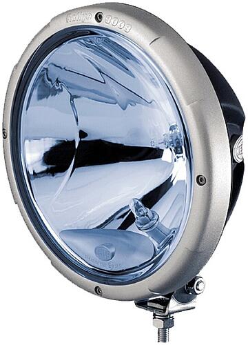 Reflektor Hella Rallye 3003 (niebieskie szkło, z pozycją W5W, szara ramka, ref. 37,5) - zdjęcie 1