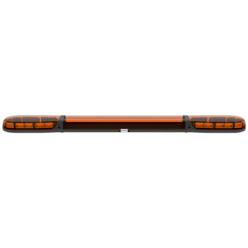 Belka ostrzegawcza 1500mm 24 LED 12/24V R65 pomarańczowe światło (pomarańczowe klosze + pomarańczowa sekcja centralna) - zdjęcie 1