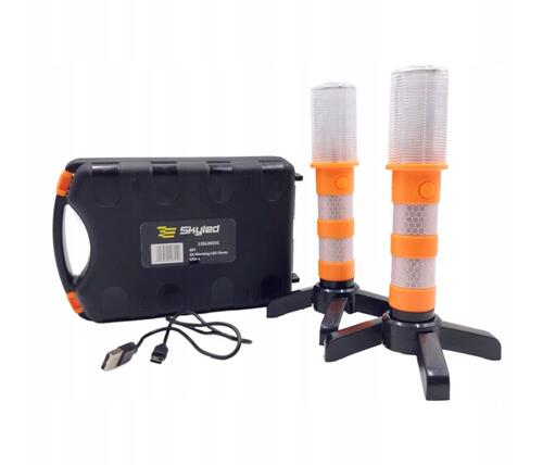 2x Lampa Błyskowa/Flara Ostrzegawcza + walizka (USB C) - zdjęcie 1