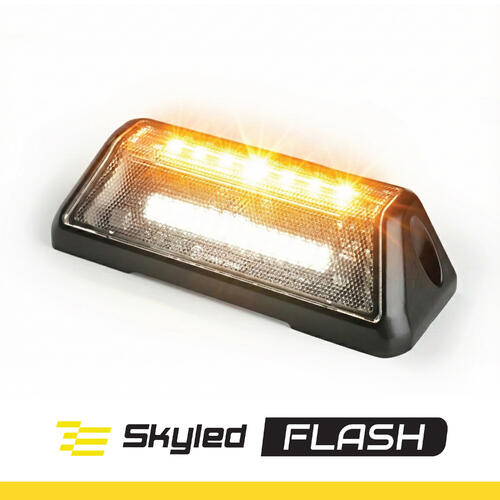 Lampa robocza sceniczna ze światłem ostrzegawczym SKYLED SCENE SLH FLASH 10-30V, 48W, 1443 Lm (światło rozproszone) R10 - zdjęcie 1