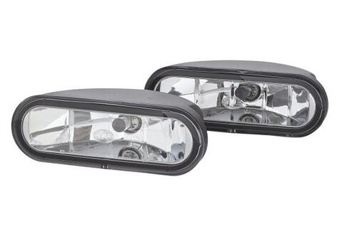 Komplet owalnych reflektorów dalekosiężnych FF 75 Hella 12V para - zdjęcie 1