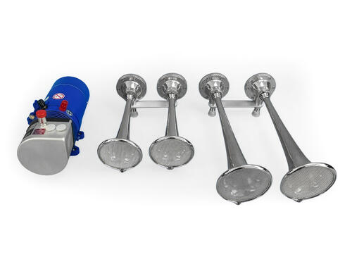 Zestaw sygnałów pneumatycznych MARTIN-HORN przeznaczonych do pojazdów uprzywilejowanych - zdjęcie 1