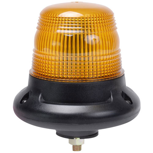 Światło ostrzegawcze (kogut) śruba centralna, Xenon 10-100V DC pomarańczowy klosz - zdjęcie 1