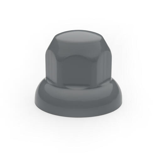 Nakładka plastikowa na nakrętkę 32mm, średnica 55 mm, wysokość 45 mm, pasuje do felg Alcoa, szara - zdjęcie 1