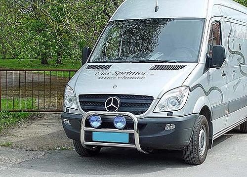 Rama dolna MB Sprinter / VW Crafter 2007-, 60 mm, polerowana z homologacją - zdjęcie 1