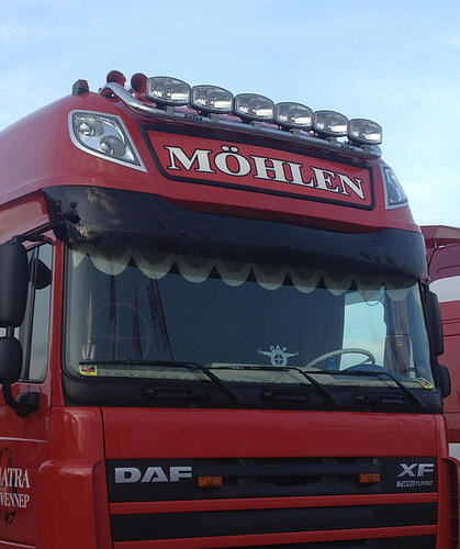 Osłona przeciwsłoneczna DAF XF 105/106, kabina Super Space Cab, głęboka - zdjęcie 1