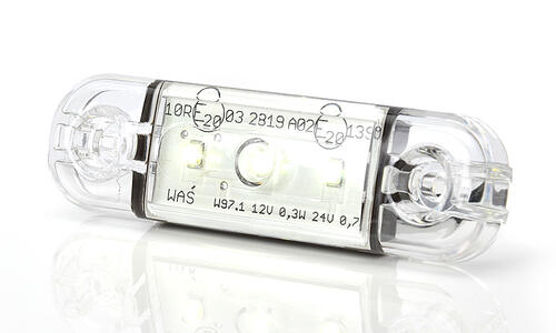 Światło pozycyjne białe 12/24V obrysowa przednia (3 x LED) W97.1 - zdjęcie 1