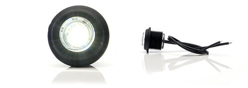 Światło pozycyjne (okrągłe) białe 12/24V obrysowa przednia (1 x LED) W80 - zdjęcie 1